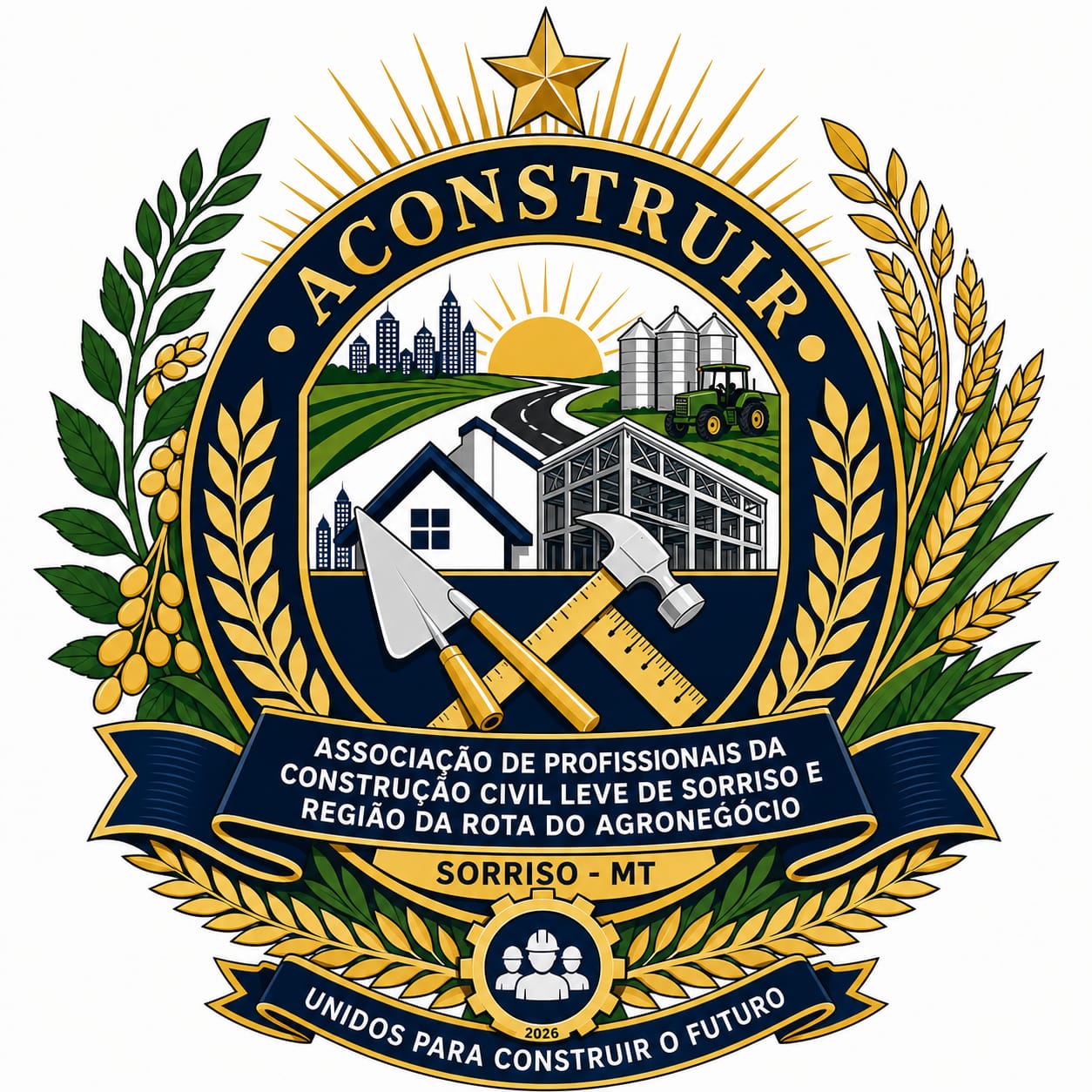 Brasão oficial da ACONSTRUIR